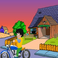 Cute Boy Motorcycle Escape Game